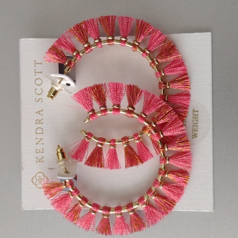 Kendra Scott Evie Hoop Earrings New